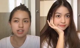 Hotgirl “Trứng rán cần mỡ” gây tranh cãi với clip dạy make-up mà đoạn cuối lại xài app