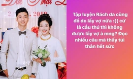 Vợ Văn Đức nhận chỉ trích khi chồng bị chấn thương và đây là phản ứng của nam cầu thủ