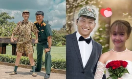 Hậu Hoàng tung ảnh “trả nợ” Mũi trưởng Long, fan nhiệt tình ghép luôn ảnh cưới cho cặp đôi