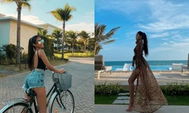 “Choáng” với khung cảnh bên trong khu resort siêu sang mà Tiên Nguyễn đang nghỉ dưỡng