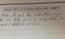 Nhận xét của giáo viên khiến học sinh “cười ra nước mắt”, không biết là khen hay chê nhỉ?
