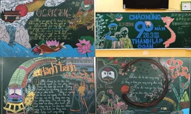 Sôi động Tháng Thanh niên: Hội học sinh đua nhau khoe màn trang trí bảng cực đẹp