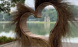 “Trái tim lông lá” xuất hiện bên Hồ Gươm nhận loạt phản ứng gay gắt của cộng đồng mạng