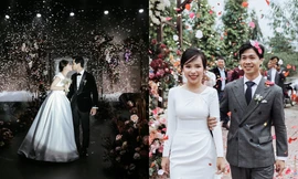 Công Phượng tung loạt ảnh cưới “tình bể bình” chưa từng công bố để chúc mừng năm mới