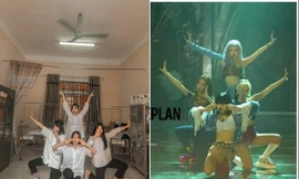 Nhóm nữ sinh gây “sốt” vì chụp ảnh tạo dáng giống hệt 4 cô nàng BLACKPINK