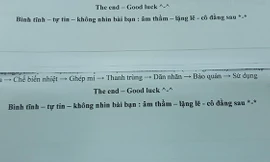 Đọc lời nhắn nhủ của giáo viên trên tờ đề kiểm tra, teen giật mình quay lại nhìn phía sau