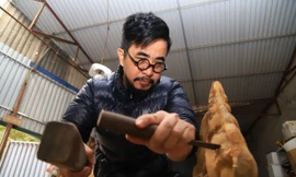 Tạo tác rồng độc bản đón năm Giáp Thìn của nghệ nhân sơn mài