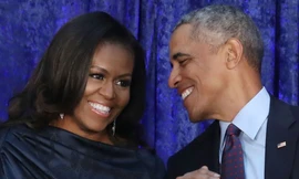 Ông Obama hiếm hoi xuất hiện cùng vợ