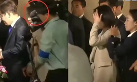 Đệ nhất phu nhân Hàn Quốc bị xô đẩy