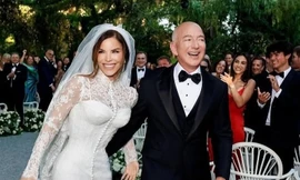 Hình ảnh hiếm hoi tại hôn lễ của tỷ phú Jeff Bezos