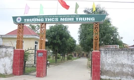 Trường THCS Nghi Trung nơi bà Hương và bà Chinh cùng làm việc