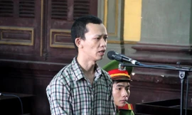 Bị cáo Nguyễn Thanh Tuấn tại phiên tòa phúc thẩm.