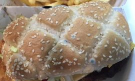 Mc Donald dính scandal bánh hamburger mốc xanh