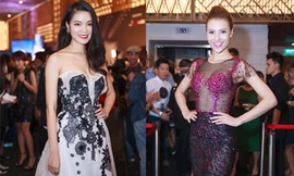 Thuỳ Dung, Hồng Quế khoe vai trần sexy trên thảm đỏ 