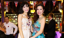 Thuỳ Dung nổi bật với váy ren trắng 'xuyên thấu'