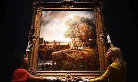 Bức tranh The Lock trong phiên đấu giá 