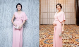 Trương Tử Lâm lần đầu khoe 'bụng bầu' 5 tháng 