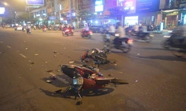 Hiện trường tai nạn.