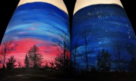 Nữ hoạ sĩ biến cơ thể mình thành những bức tranh đẹp mê hồn