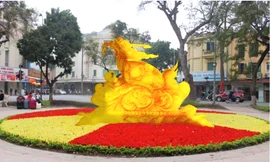 Một mẫu phác thảo Rùa vàng Hồ Gươm được đề xuất. 