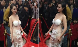  Can Lộ Lộ gây sốc với mốt 'xuyên thấu' giữa trời rét