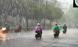 Bắc Bộ tiếp tục có mưa rào và dông diện rộng