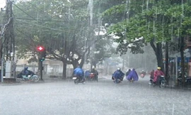 Bắc Bộ có nơi mưa rất to, rải rác có dông