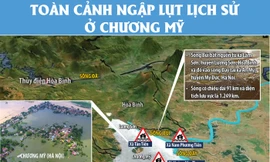 [Infographics] Toàn cảnh ngập lụt lịch sử ở Chương Mỹ