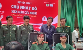 Học viện Quân y huy động 500 sinh viên tham gia Chủ nhật Đỏ
