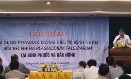 Dự án phòng chống và loại trừ bệnh sốt rét đã quyết định sử dụng thuốc Pyramax để điều trị bệnh nhân mắc sốt rét do Plasmodium falciparum chưa biến chứng tại 2 tỉnh Đắk Nông và Bình Phước trong năm 2019.