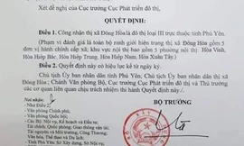 Quyết định giả với mục đích thổi giá đất