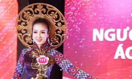 Hoa khôi “Người đẹp núi Ấn - sông Trà” 2019 Phạm Ngọc Kỳ Dziên - ảnh Nguyễn Ngọc 