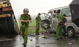 Hiện trường tai nạn - ảnh Nguyễn Ngọc 