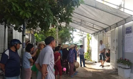 Ngôi nhà của 2 nạn nhân nơi xảy ra sự việc. Ảnh: Tr.Định 