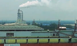 Nhà máy MDF Đông Hà xả khói vào khu vực bệnh bệnh viện tỉnh - ảnh P.X.D