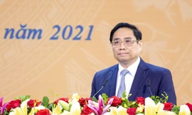 Thủ tướng Chính phủ Phạm Minh Chính phát biểu tại lễ kỷ niệm 30 năm Ngày thành lập tỉnh Bà Rịa-Vũng Tàu.