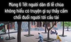 Sự thật clip sư thầy cầm chổi đuổi đánh người đến chùa cầu an