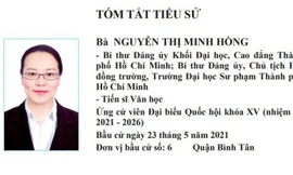 Chủ tịch Hội đồng trường ĐH Sư phạm TP. HCM ứng cử đại biểu Quốc hội khóa XV