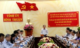 Đoàn kiểm tra của Ban Bí thư làm việc ở Bình Thuận