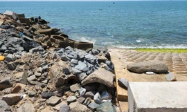 Cận cảnh bờ kè làm sai chủ trương của Thủ tướng khiến Phó giám đốc Sở ở Bình Thuận bị kỷ luật