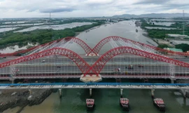 Cận cảnh cầu có hình dáng chim Hải Âu tung cánh ở Bà Rịa - Vũng Tàu