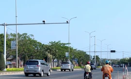 Hệ thống camera giám sát trật tự an toàn giao thông trên quốc lộ 51, tỉnh Bà Rịa-Vũng Tàu.