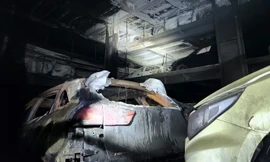 Tin mới vụ cháy trên tàu nước ngoài chở hơn 4.500 ô tô 