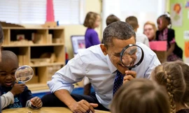 Nhí nhảnh như tổng thống Mỹ Obama