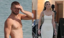 Cầu thủ Anh và bạn gái giải trí ở Qatar