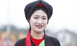 Nhan sắc chị hai quan họ ở hội Lim 