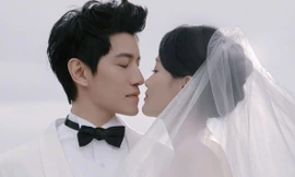 Trần Kiều Ân rạng ngời trong lễ cưới