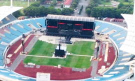 Hình ảnh sân khấu BlackPink ở Mỹ Đình trước ngày đón 67.000 khán giả