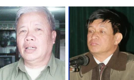 Ông Vũ Xuân Đợi (trái) tố ông Lê Văn Hiền khai gian lý lịch Đảng