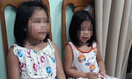 Hai bé gái bị bắt cóc. Ảnh: Công an cung cấp.
